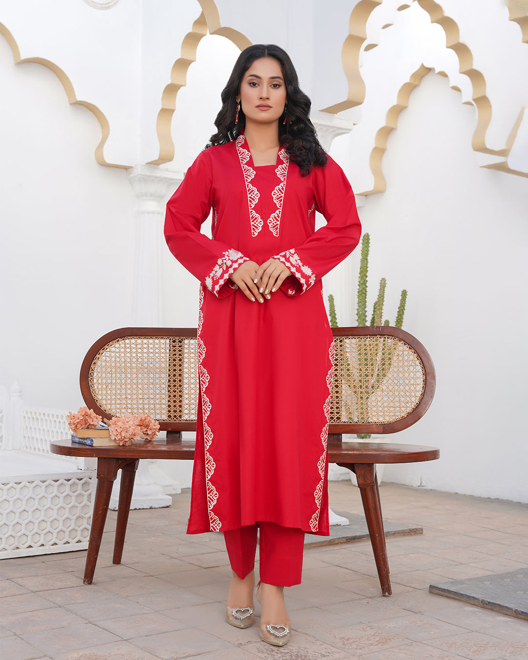 Red Desire - Stitched 2 Piece