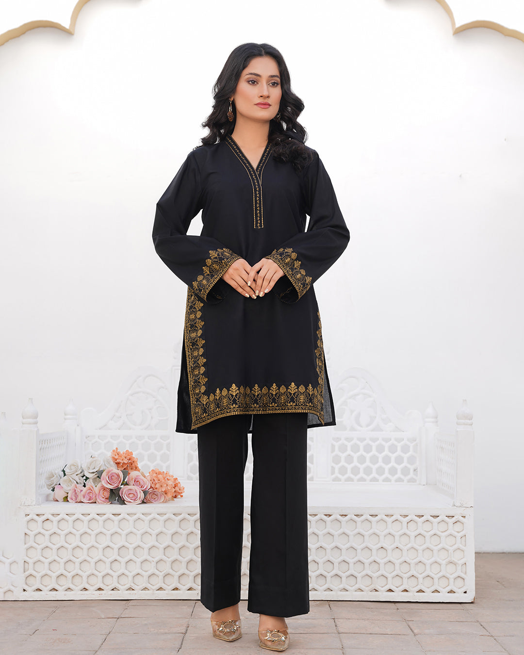 Black Orchid - Stitched 2 Piece