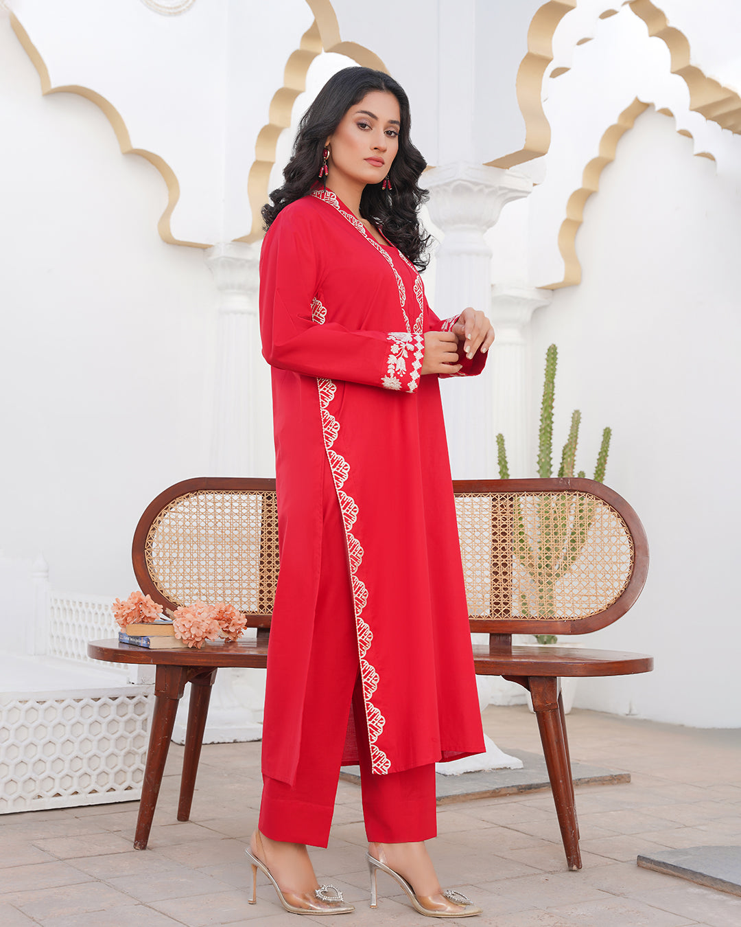Red Desire - Stitched 2 Piece