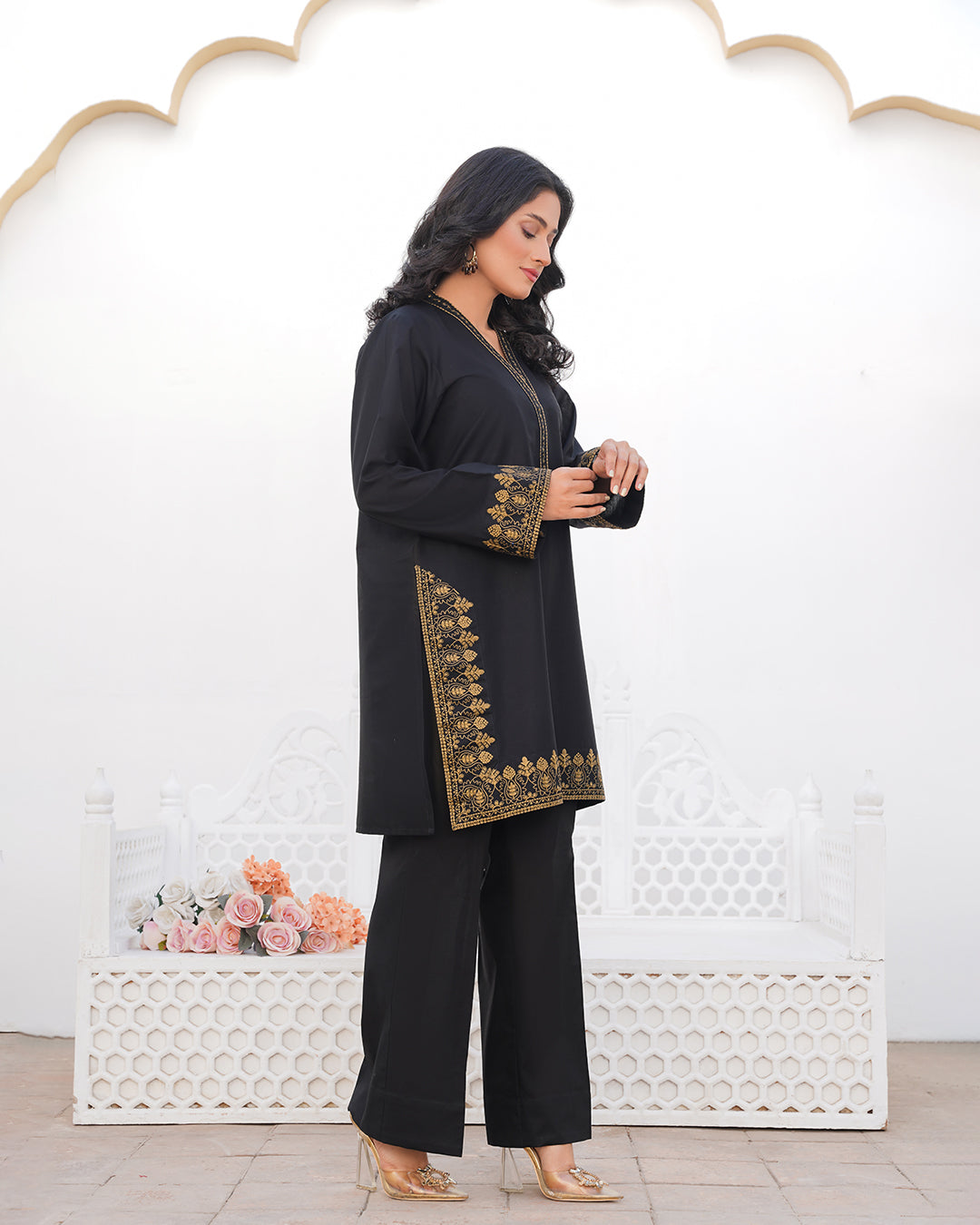 Black Orchid - Stitched 2 Piece