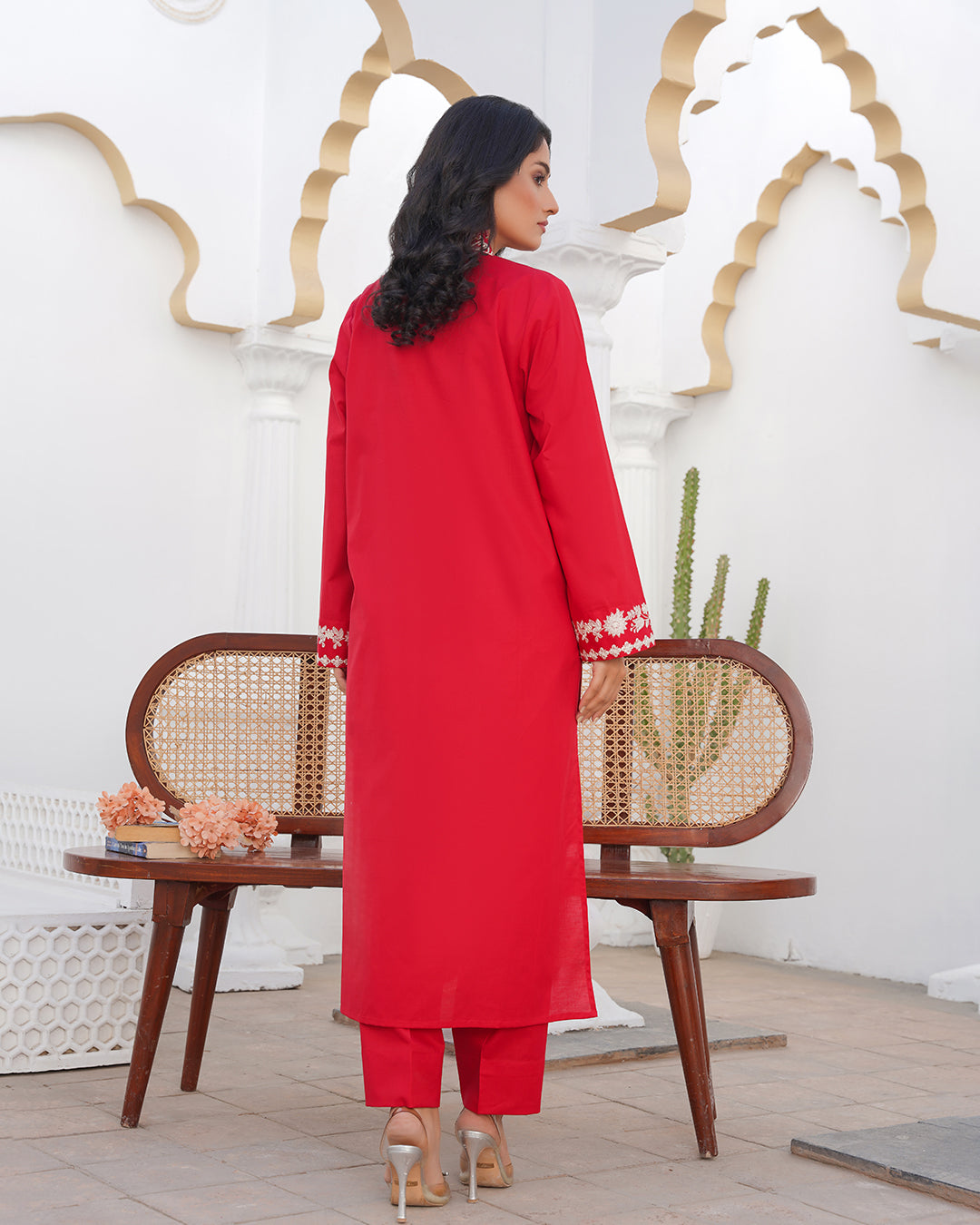 Red Desire - Stitched 2 Piece