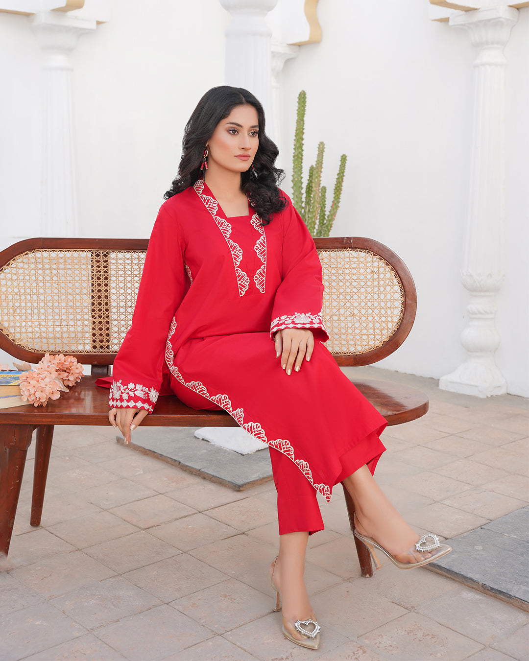Red Desire - Stitched 2 Piece