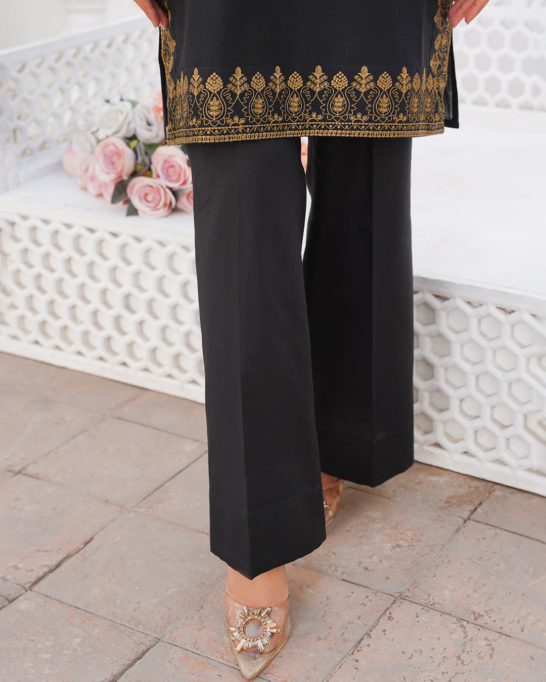 Black Orchid - Stitched 2 Piece