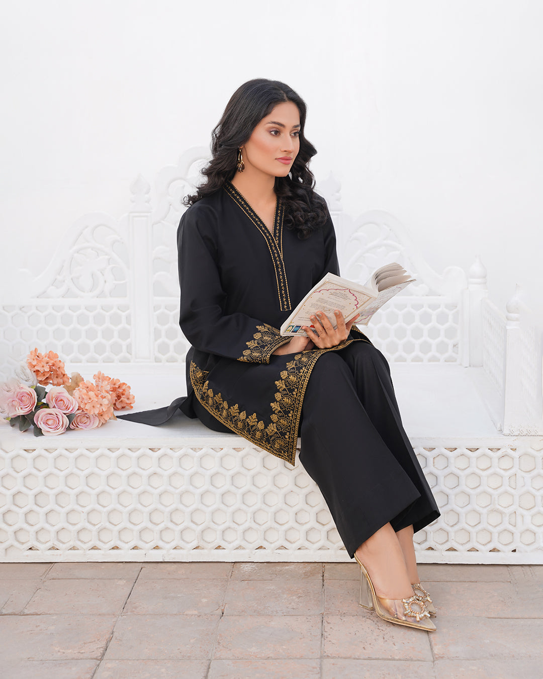 Black Orchid - Stitched 2 Piece