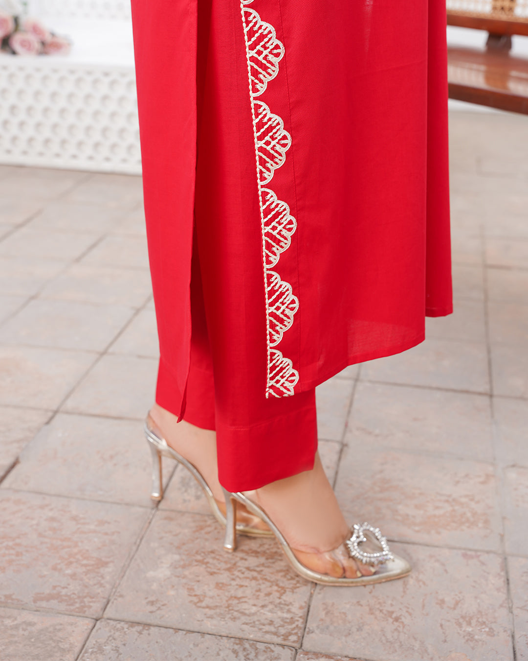 Red Desire - Stitched 2 Piece