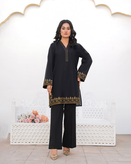 Black Orchid - Stitched 2 Piece