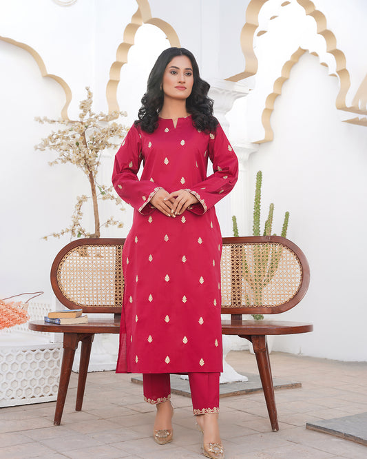 Garnet Glow - Stitched 2 Piece