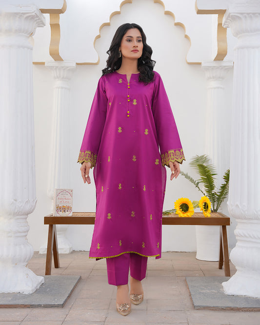 Majestic Magenta - Stitched 2 Piece