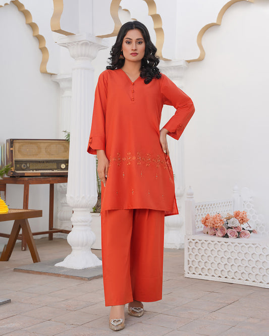 Rust Radiance - Stitched 2 Piece
